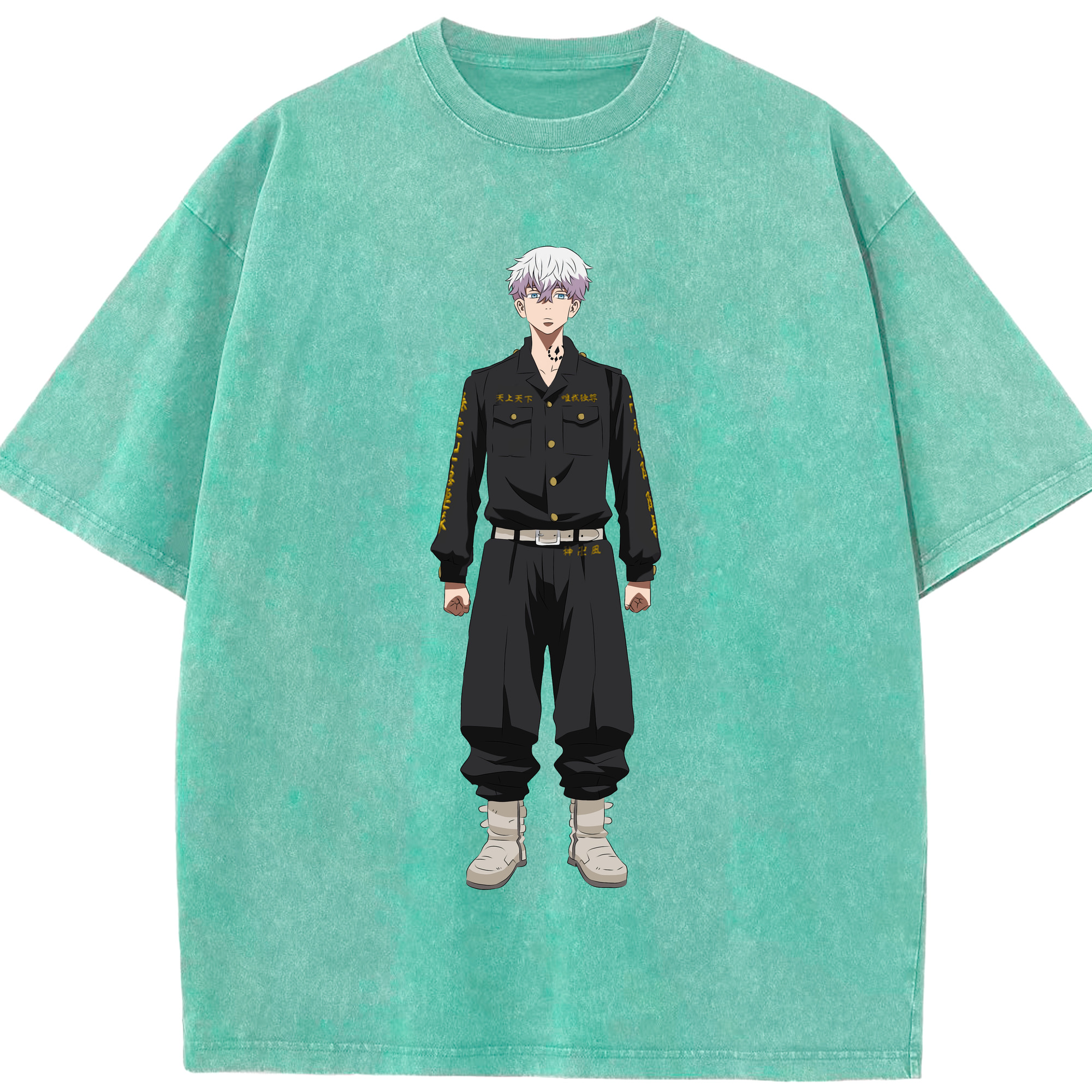 （画像用） 東京リベンジャーズ Tokyo Revengers 綿100% ヴィンテージ風 半袖Tシャツ（フロントプリント）